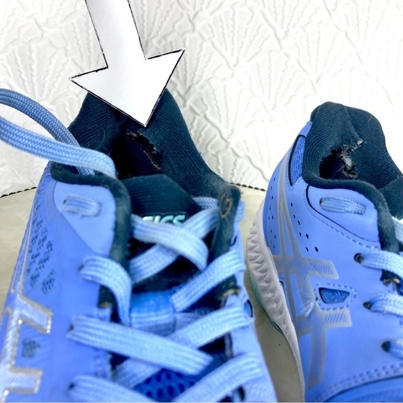 Asics Netburner Sneakers Womens Sz 8 Blue Ballistic MT 2 Tennis Pickleball Shoes - Picture 14 of 14